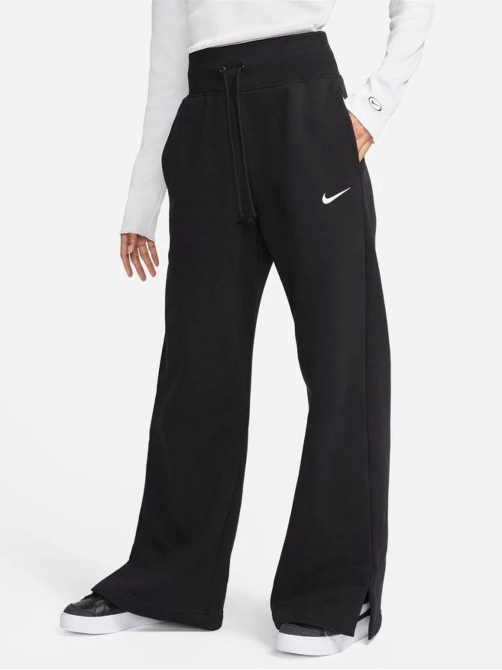 NIKE Women's Nike Sportswear Phoenix Fleece High-Waisted Wide-Leg Sweatpants XS - Picture 2 of 6